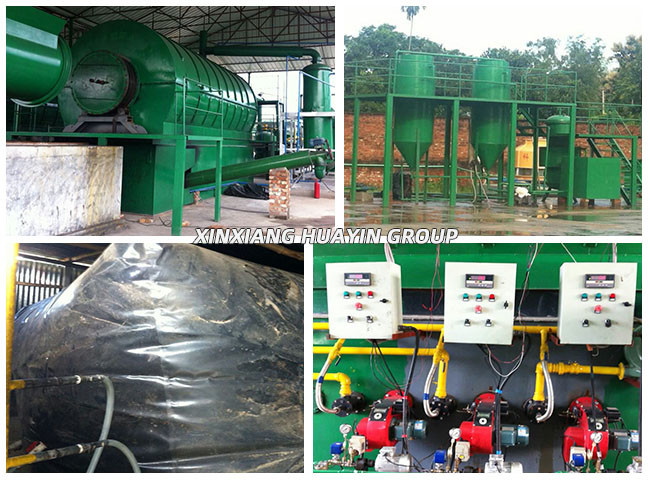 2 Ton Waste Tyre To Oil Pyrolysis Plant Carbon Black Gas