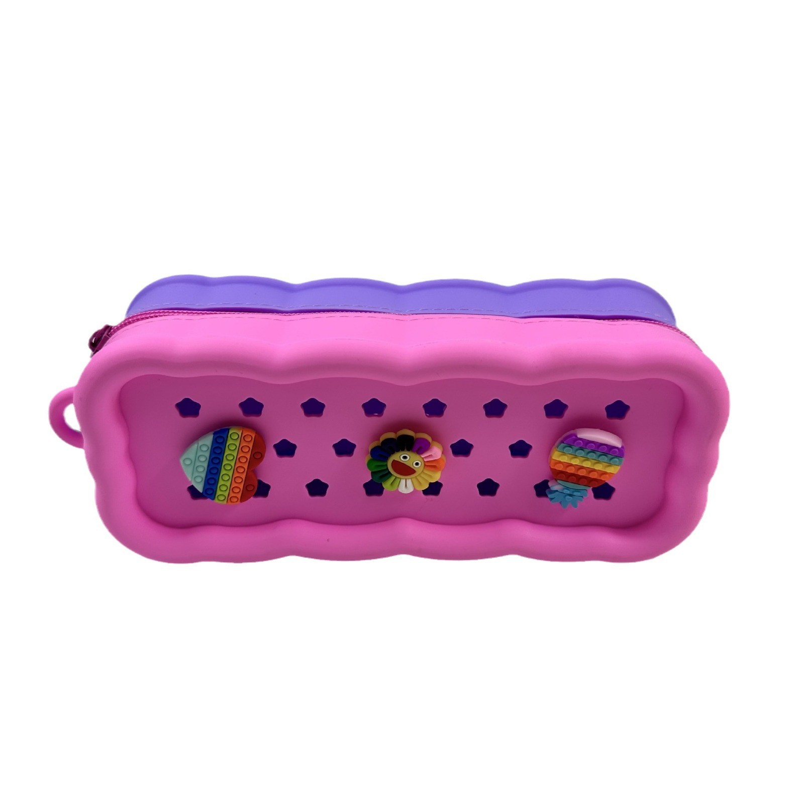 DIY Style Silicone Pencil Case Cute Pencil Pouch for Students Stationery Christmas Gift