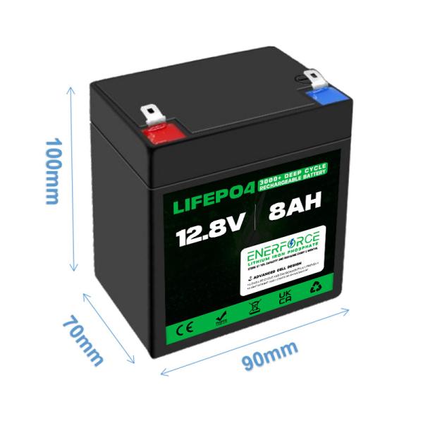 Buy cheap Rechargeable 12V 8Ah LiFePO4 Battery LFP For Solar Power Lighting Power from wholesalers