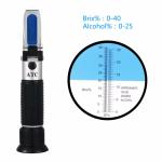 Buy cheap New Brand 0~40% Brix 0~25% Alcohol Wort Specific Gravity Refractometer Beer Fruit Juice Wine Sugar Test Meter from wholesalers