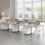 Office Furniture Combination Simple Modern 4 6 Artificial Seat Table Screen Card