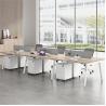 Buy cheap Office Furniture Combination Simple Modern 4 6 Artificial Seat Table Screen Card Seat from wholesalers