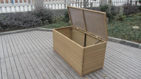 Buy cheap Resin Wicker Storage Box , All Weather Plastic Rattan Cushion Box from wholesalers