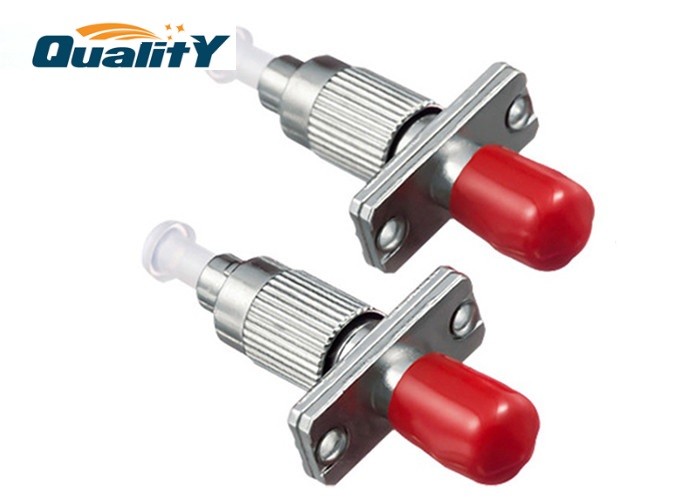 FC To ST Metal Fiber Optic Adapter , Singlemode SM Fiber ST Female To FC Male Conversion Hybrid Adapters