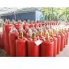 Buy cheap Red Color Fm200 Gas Cylinder 4.2MPa / 5.6MPa Fire Suppression Container from wholesalers