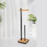 Buy cheap Hotel Bathroom Free Standing Towel Holder Bamboo Towel Stand 18x18x67cm from wholesalers