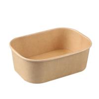 Buy cheap 750ml Disposable Kraft Paper Bowls Paper To Go Container Grease Resistant product