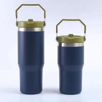 Buy cheap 30oz Tumbler With Straw Lid Vacuum Sealed Insulated Cup Reusable Stainless Steel product