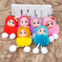 Buy cheap Wholesale 8CM fan paste hair doll phone pendant doll plush doll product