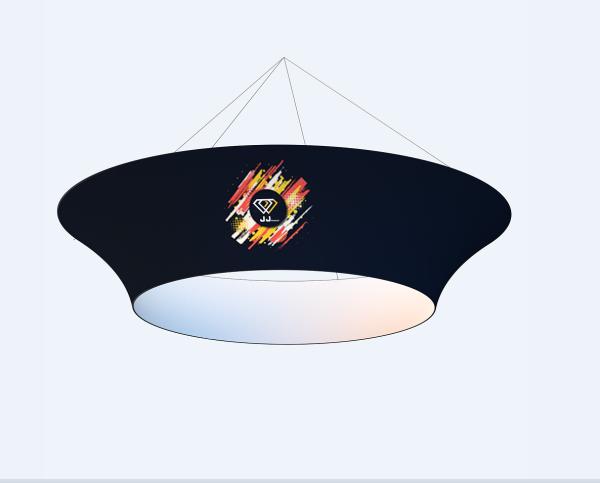 Buy cheap Graphic Print Exhibition Trade Show Hanging Banner Overhead Hanging Circle Sign OEM from wholesalers
