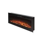 Home Heating 60-In Electric Fireplace Recessed Wall Heater with 5 Flame