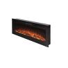 Buy cheap Black 50 Inch Wall Mounted Electric Fireplace 9 Colors Flame and Indoor Heater Included from wholesalers
