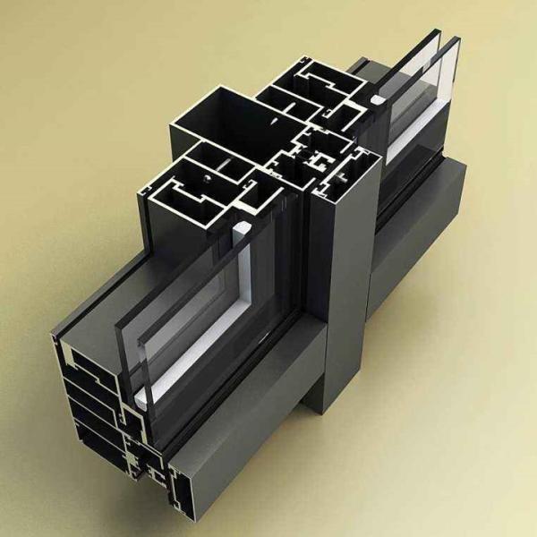 Buy cheap 6063 6061 Aluminum Curtain Wall Profiles Exterior Panel Curtain Wall Aluminum Frame from wholesalers