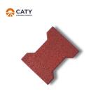 Nontoxic Dog Bone Pavers Anti UV , Shockproof Recycled Rubber Paving Slabs