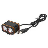 Buy cheap Long Pressing USB Rechargeable Bike Headlight , High Lumen Mountain Bike product