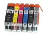 Canon Black / Cyan Computer Ink Cartridges Recycling With Auto Reset Chip