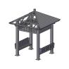 Buy cheap Outdoor Brown WPC Gazebo UV Resistant WPC Pavilion Assembly from wholesalers