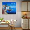 Buy cheap Framed Seascape Mediterranean Oil Painting Canvas Handmade By Palette Knife from wholesalers