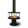 Buy cheap Contemporary Indoor Heaters Wood Burning Stove Suspended Steel Fireplace from wholesalers