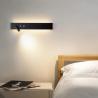 Buy cheap linetype bedside wall lamp linear bedroom background wall lamp Nordic apartment hotel room headboard reading light from wholesalers