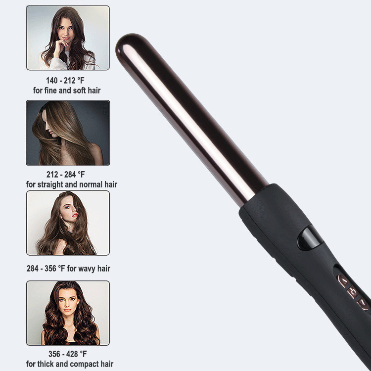 50 60Hz Mini Ceramic Hair Curler , Magic 1 Inch Curling Rod