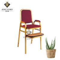 Buy cheap Kids Plywood Soft Cushion Stackable Banquet Chair With Fabric Seat Iron Frame product