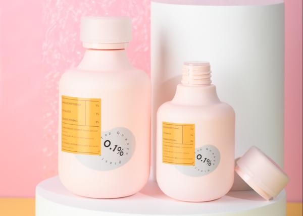 Buy cheap Pink Cap 180ml 350ml Round Plastic Toner Bottle For Water from wholesalers
