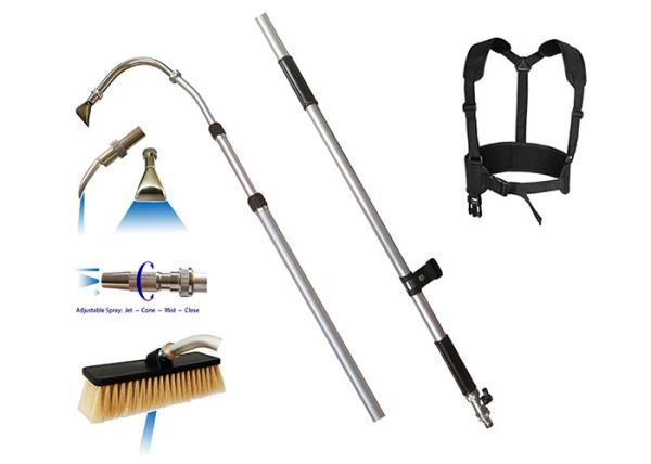 Buy cheap Max 16 Bar Aluminum Telescopic Gutter Cleaner With Nylon Soft Brush from wholesalers