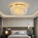 Stainless Steel Gold Lighting Modern Polished Round led flush mount ceiling