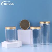 Buy cheap Custom Logo Cream PET Plastic Jar 2oz 4oz 8oz 16oz With 68 Caliber White Lids product