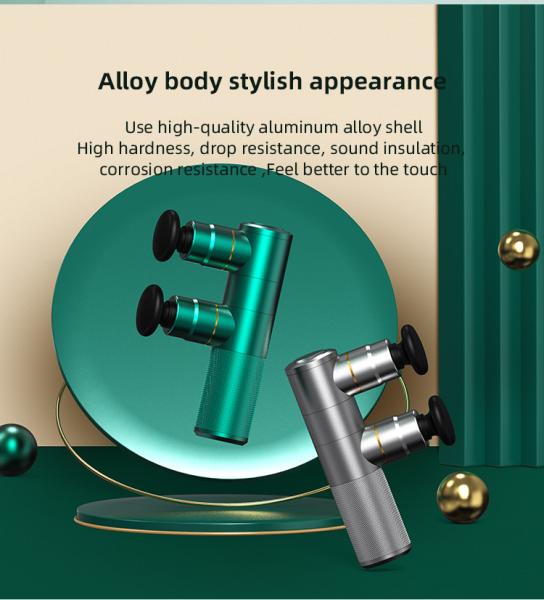 Buy cheap Double Head Smart Fascia Gun 8 Massage Attachments Mini Fascial Gun from wholesalers