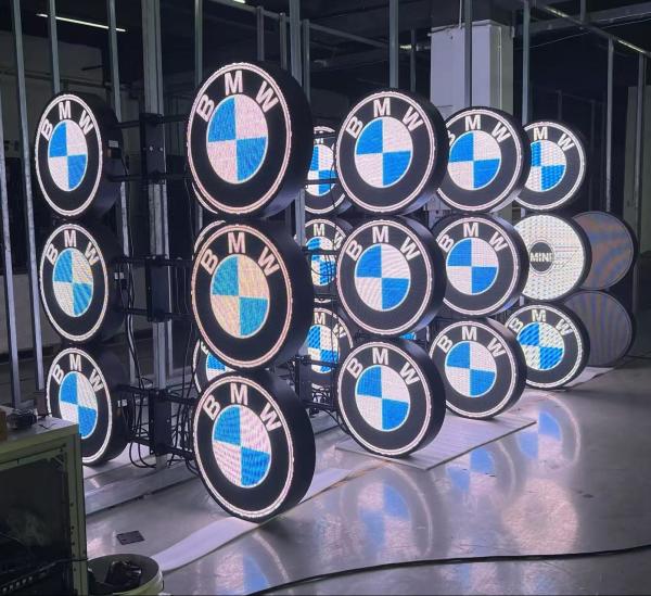 Outdoor Double Sides Round Shape Screen LED Display Wifi Control Logo Circle