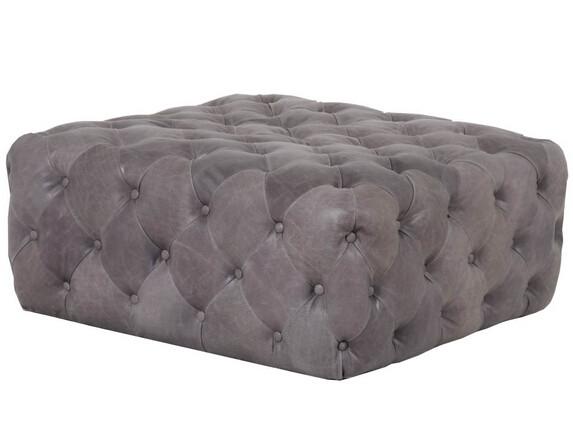 Buy cheap french vintage wooden tufted leather ottoman wholesale fabric ottomans home furniture from wholesalers