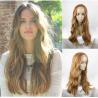 Buy cheap High Temperature Fiber Synthetic Front Lace Wigs Human Hair Dark Brown from wholesalers