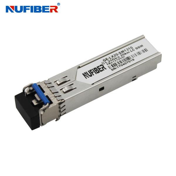 Buy cheap Duplex 1310nm 20km LC DDM 1.25G SFP Module GLC-LHX-SM from wholesalers