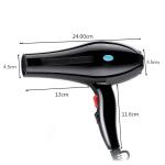 Professional Salon Far Infrared Hair Dryer , Black AC Motor Blow Dryer