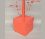 Mobile HongChuang RAL Color Football Display Rack Portable With 20 hats