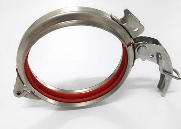 Buy cheap 1mm Thickness Quick Release Pipe Clamp Duct System Ss304 Rapid Lock from wholesalers