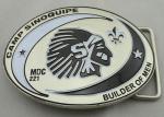 Camp Sinoquipe Belt Buckle with soft Enamel, Zinc Alloy Custom Made Men Buckles