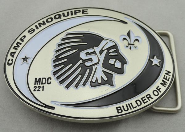 Buy cheap Camp Sinoquipe Belt Buckle with soft Enamel, Zinc Alloy Custom Made Men Buckles with Misty Nickel Plating from wholesalers