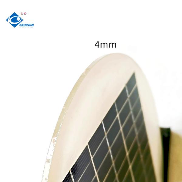 2.5W Round Transparent Glass Laminated Solar Panel ZW-Dia180 Bifacial Solar
