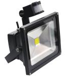 10w 20w 30w PIR High Power Led Flood Lights Waterproof Black Or Grey Casing