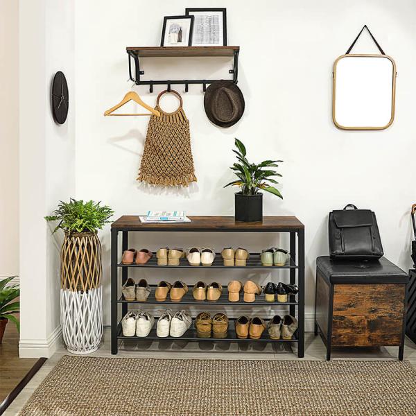 Buy cheap Industrial Shoe Rack for Sale, Particleboard Shoe Rack, Shoe Storage Furniture, Hallway Furniture, LBS14BX from wholesalers