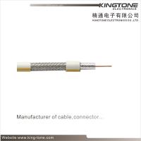 Buy cheap PE Jacket with Messenger RG6 CATV Coaxial Cable 18AWG CCS Conductor for product