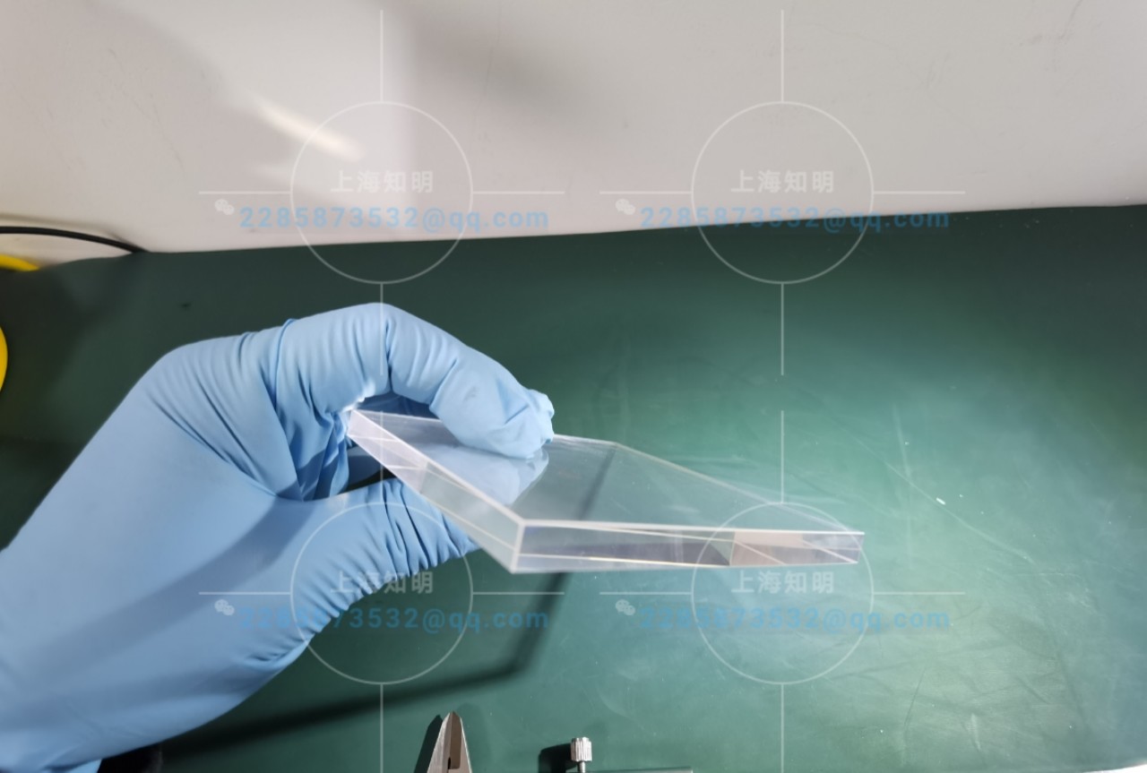 Colorless Hexahedron Sapphire Optical Glass Window