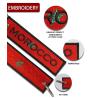 Buy cheap Pantone Color Embroidered Key Tags Durable Custom Embroidered Key Fob from wholesalers