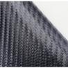 Buy cheap Flame Retardant Black PVC Leather 0.6mm Carbon Fiber Embossed Leather from wholesalers