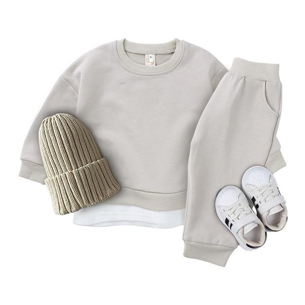 Buy cheap Children'S Outfit Sets Infants Cotton Crew Neck Sweater Kids Suits from wholesalers