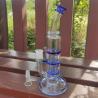 Buy cheap 10" Borosilicate Glass Bongs 25cm Blue Three Layers Mass Comb Filter from wholesalers