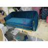 Buy cheap Green Velvet Restaurant Sofa Set Tufted Upholstered With Stainless Steel Accessories from wholesalers